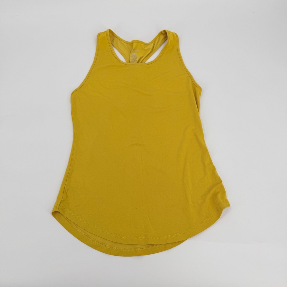 Buffbunny Tank Top Racerback Twist Back Modern Women XS Mustard Yellow Gold Top